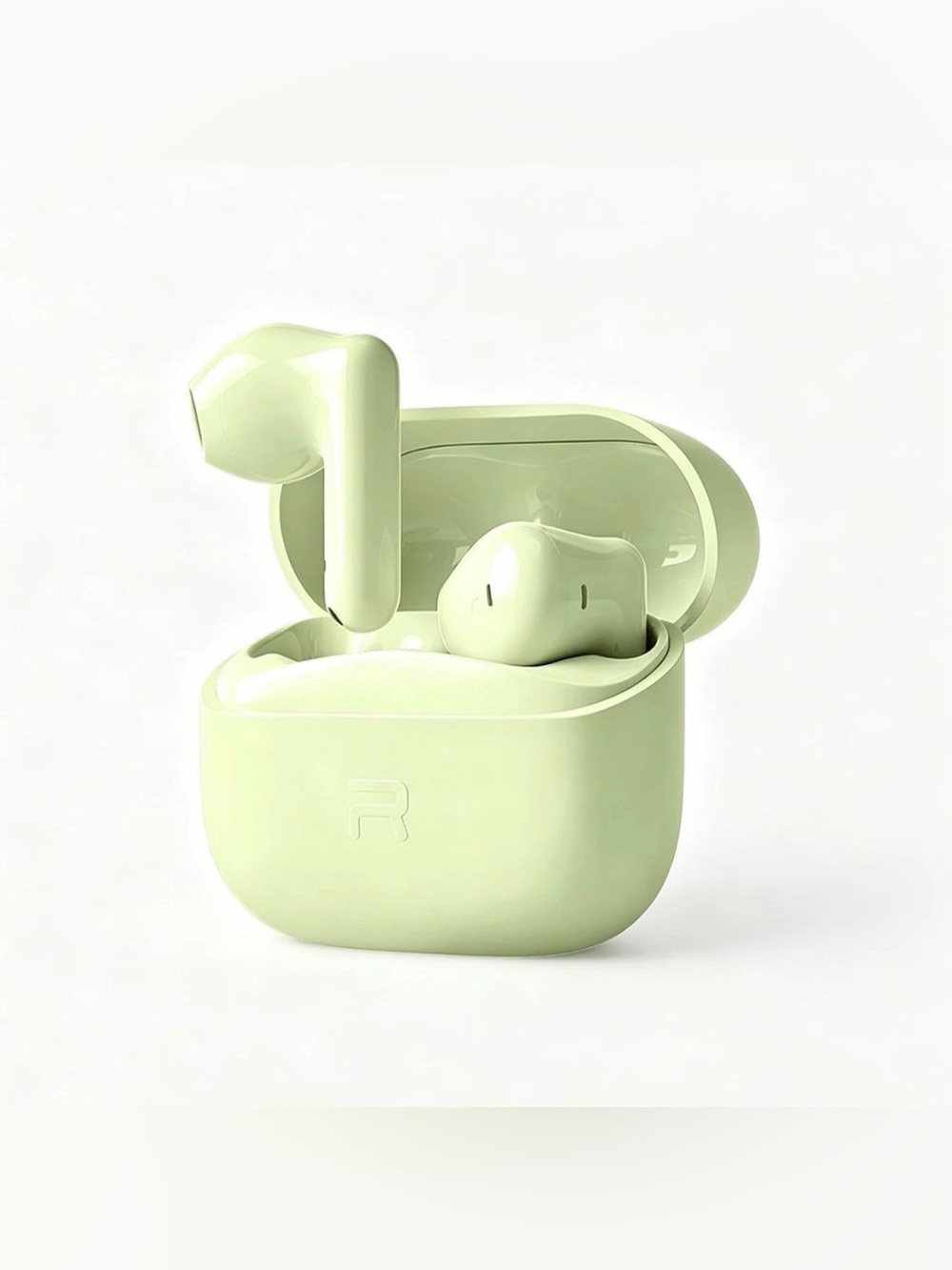 Wireless Earbuds with Charging Case - Light Green